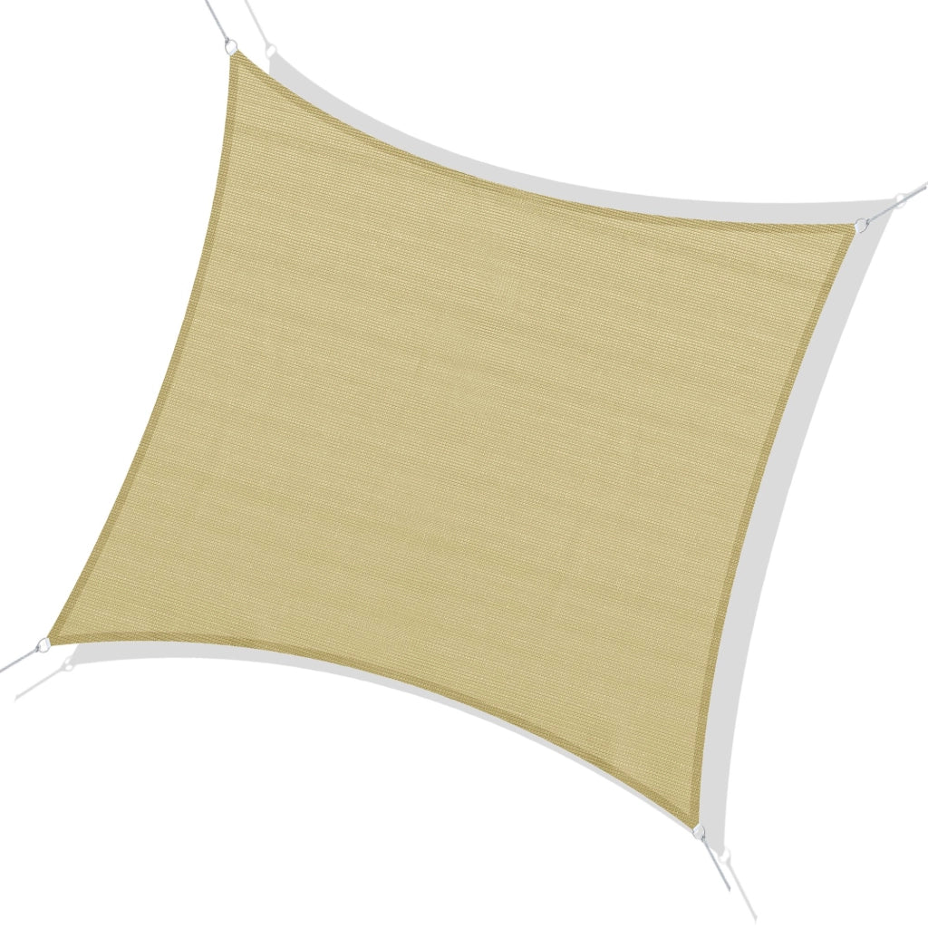 Tenda Parasole Quadrata Esterno HDPE Traspirante ¨C Xylo ¨C Grigio 360x360cm Protezione UV 95%