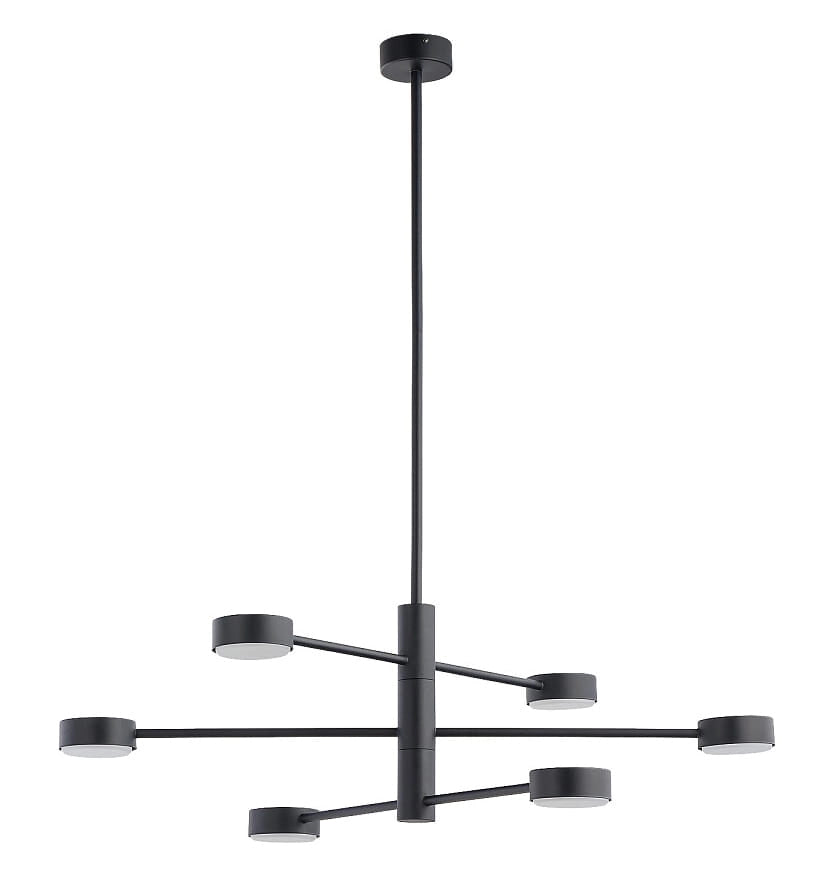 Lampadario sospeso Nowodvorski ORBIT nero metallo 6xGX53