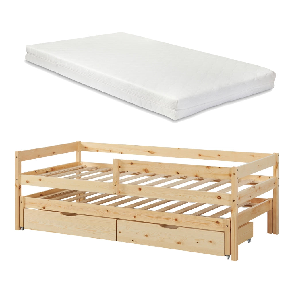 Letto per Cameretta Sonkajärvi a 2 Posti Letto + 1 Materasso da 90 x 200 cm [en.casa]