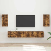 Set mobile TV 5 pcs Rovere fumé Legno multistrato