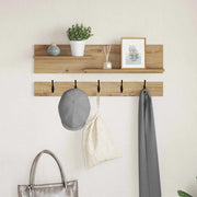 Appendiabiti a muro Rovere artigianale 90 x 15 x 36 cm 874426