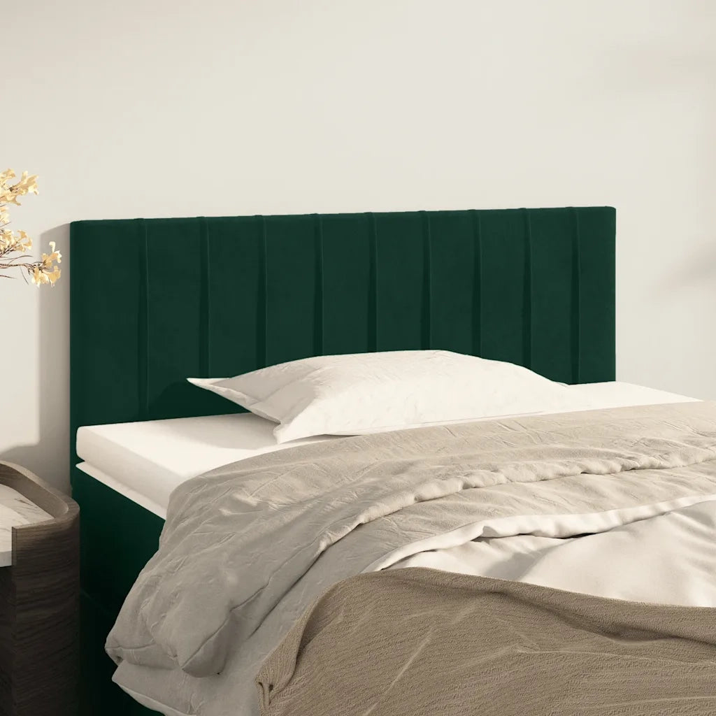 Testiera | Testata Verde Scuro 80x5x78/88 cm in Velluto