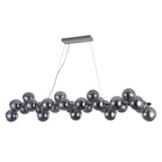 Lampadario Italux Cabella moderno cromo 25 luci G9
