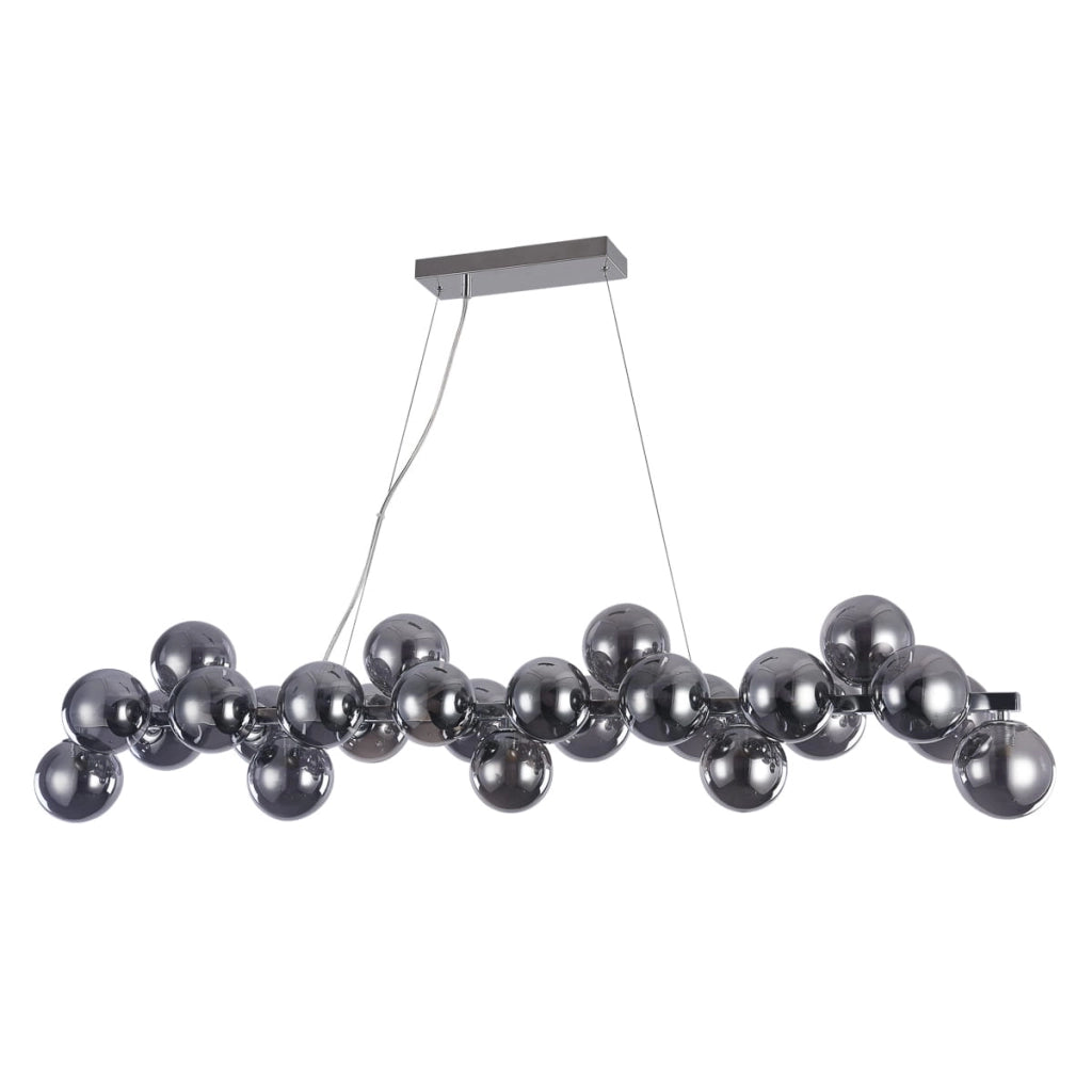 Lampadario Italux Cabella moderno cromo 25 luci G9
