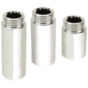 PROLUNGA MF OTTONE CROMATO - 1/2MF + MM 20- 10 pezzi