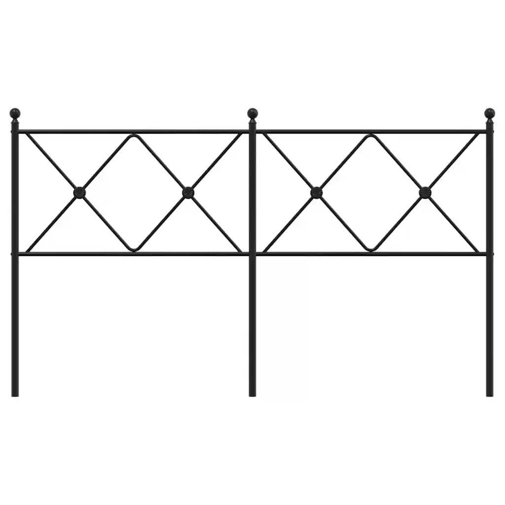 Testiera di Ricambio in Metallo Nero 160 cm 376537