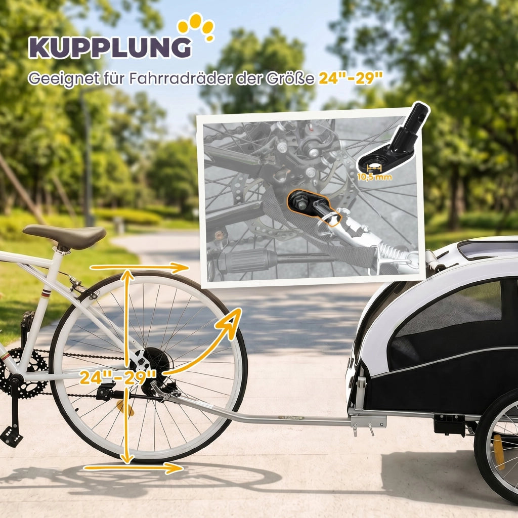 Trasportino per Cani Bici Folding ¨C Minimal ¨C Bianco