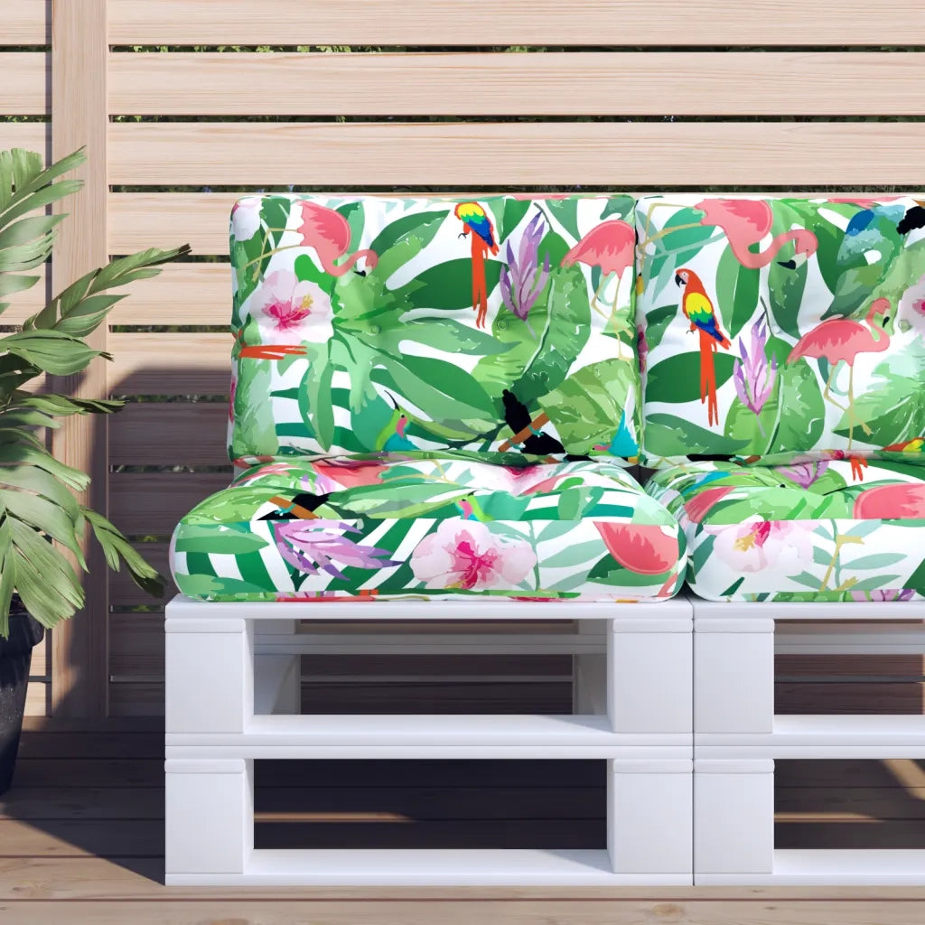 Cuscini per Pallet 2 pz Multicolori in Tessuto 360662