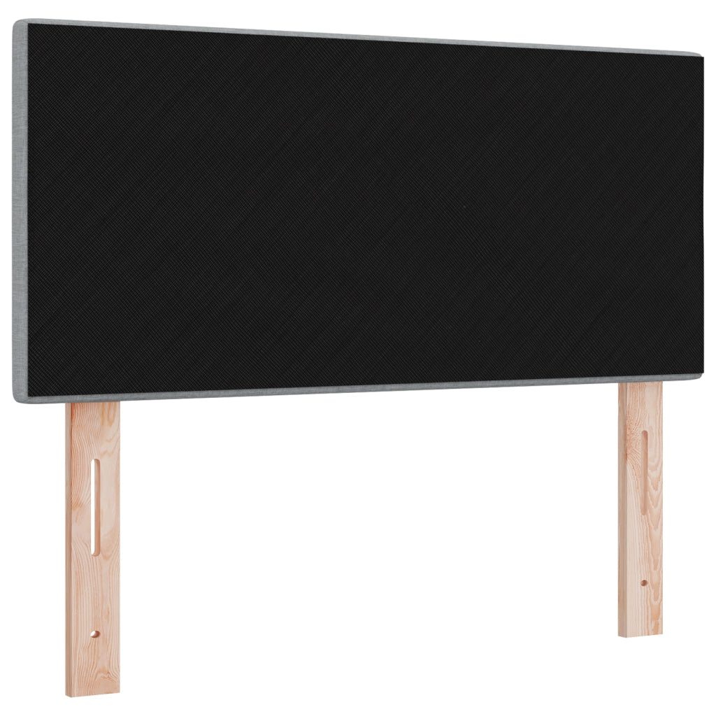 testata LED  trapuntata grigia chiara 90 cm in tessuto