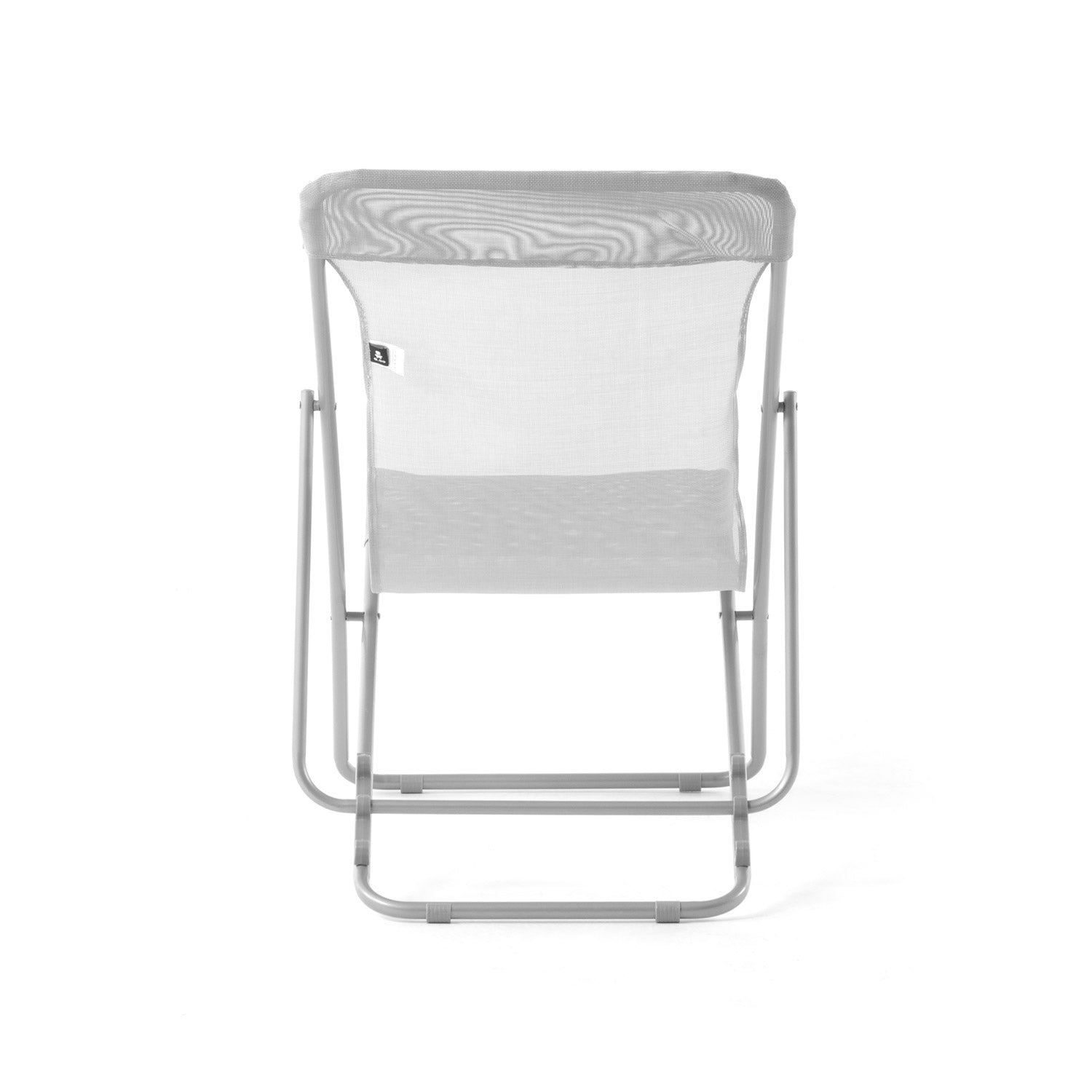 Sedia Sdraio Pieghevole 83x56x90 cm in Acciaio Tessuto Textilene Beach Grigio