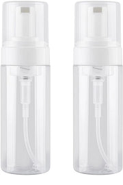 Dispensatore di schiuma - 2 pezzi - trasparente - contenitori di cosmetici - 150ml - contenitori vuoti - per liquidi detergenti - dispenser di sapone liquido