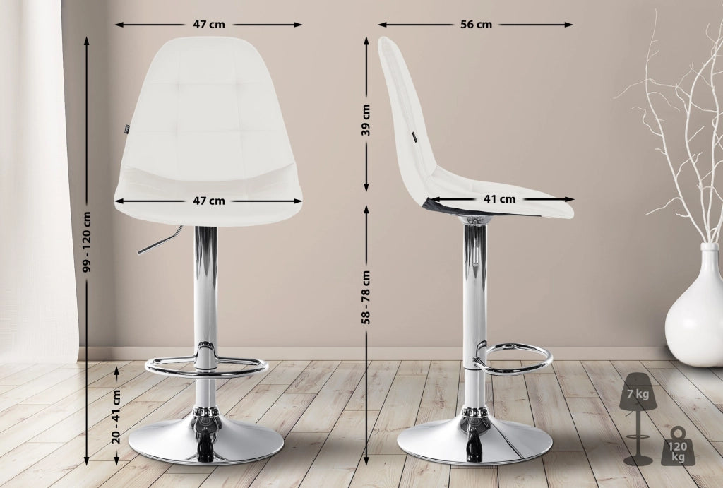 Sgabello bar Elmore ecopelle C 7