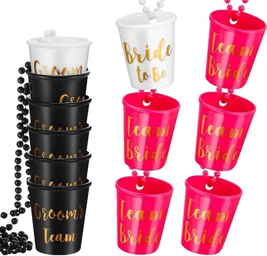 Decorazioni di Festa per Sposi - Catena di Festa da 12 pezzi - Lunghezza 76 cm - Materiale Plastico