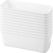 Organizzatore per Cucina in Plastica con Maniglie - Decine di Categorie - Cassetto Multifunzionale per Ufficio, Cucina, Bagno - Cosmetici - Camera da Bambino - 10 pezzi