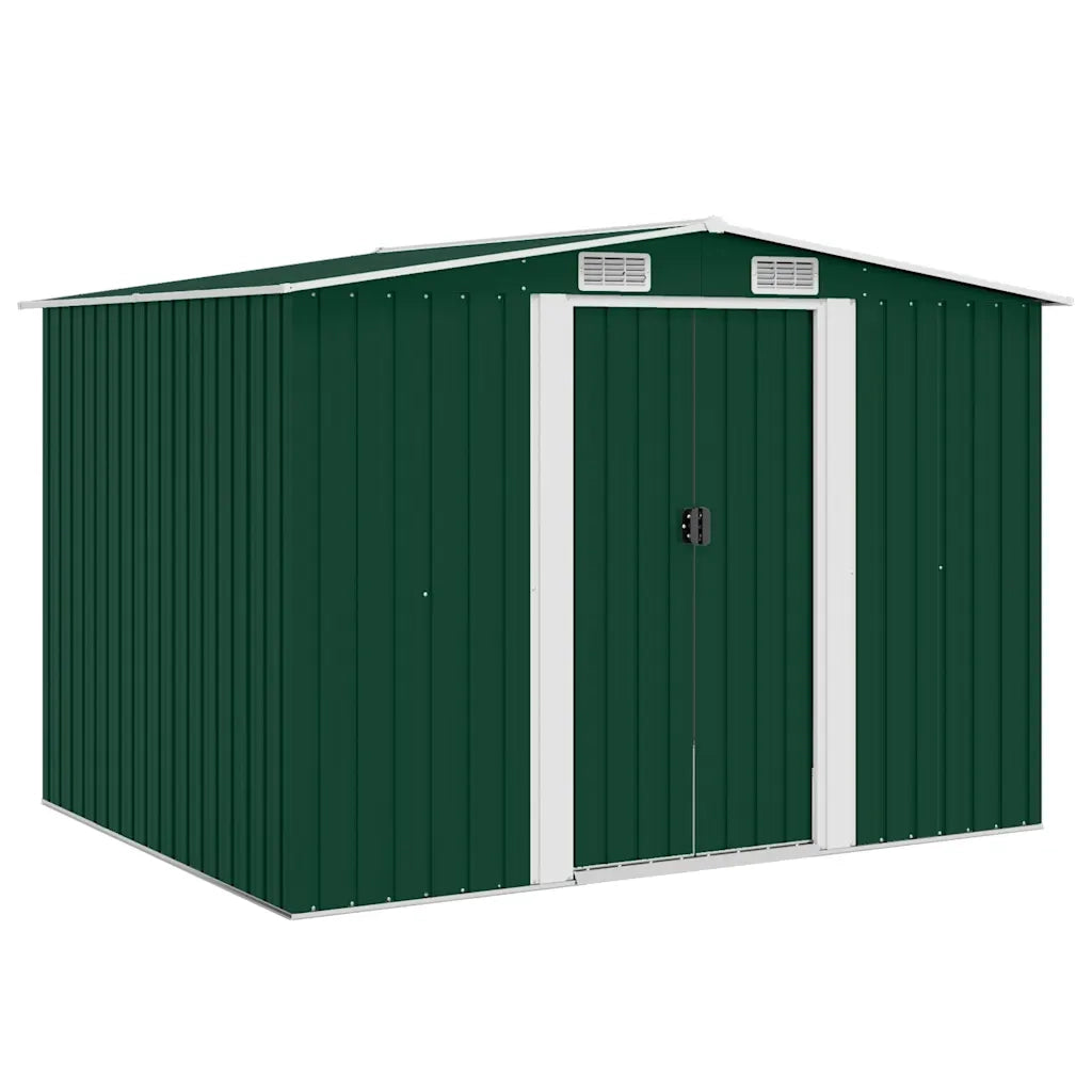 Capanno per Attrezzi in Metallo Verde 257x205x178 cm cod mxl 42871