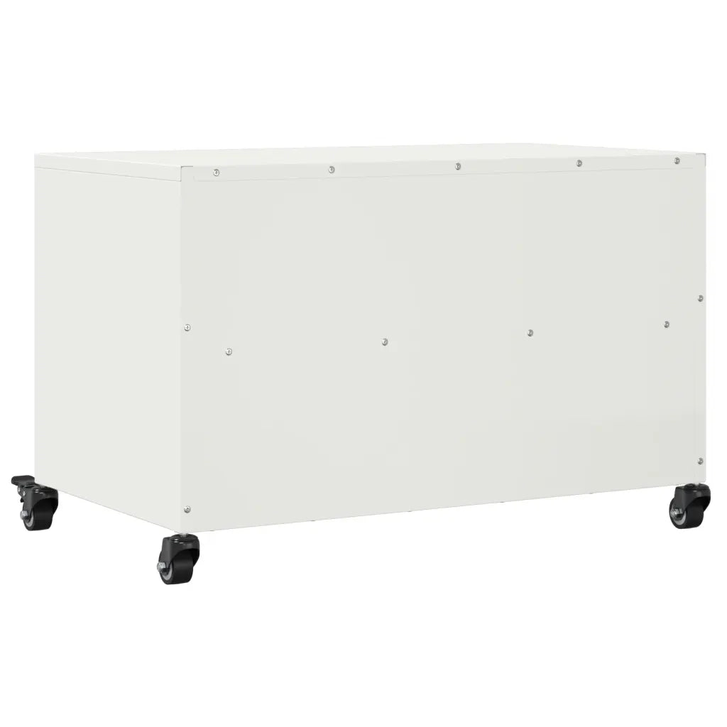 Mobile TV-Credenza TV-Console TV Bianco 68x39x43,5 cm in Acciaio 110607