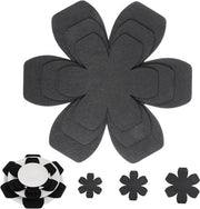 Set di separazione per pentole 6 pezzi con copri pentola in velluto | Mattonelle antiscivolo per cucina | Ideale per contenitore per pentole | 3 misure