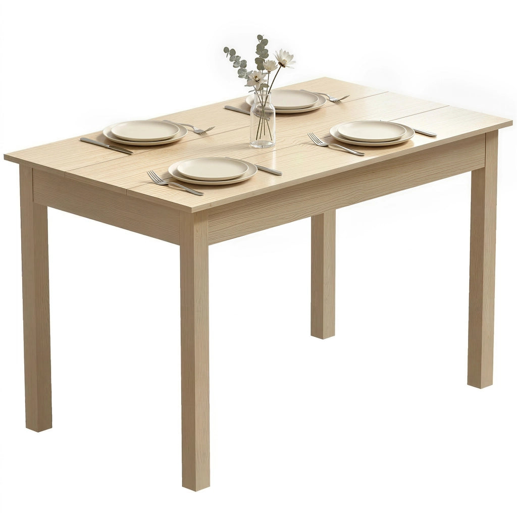 Tavolo da pranzo allungabile moderno ¨C zephmum ¨C legno effetto rovere 119x70x75 cm