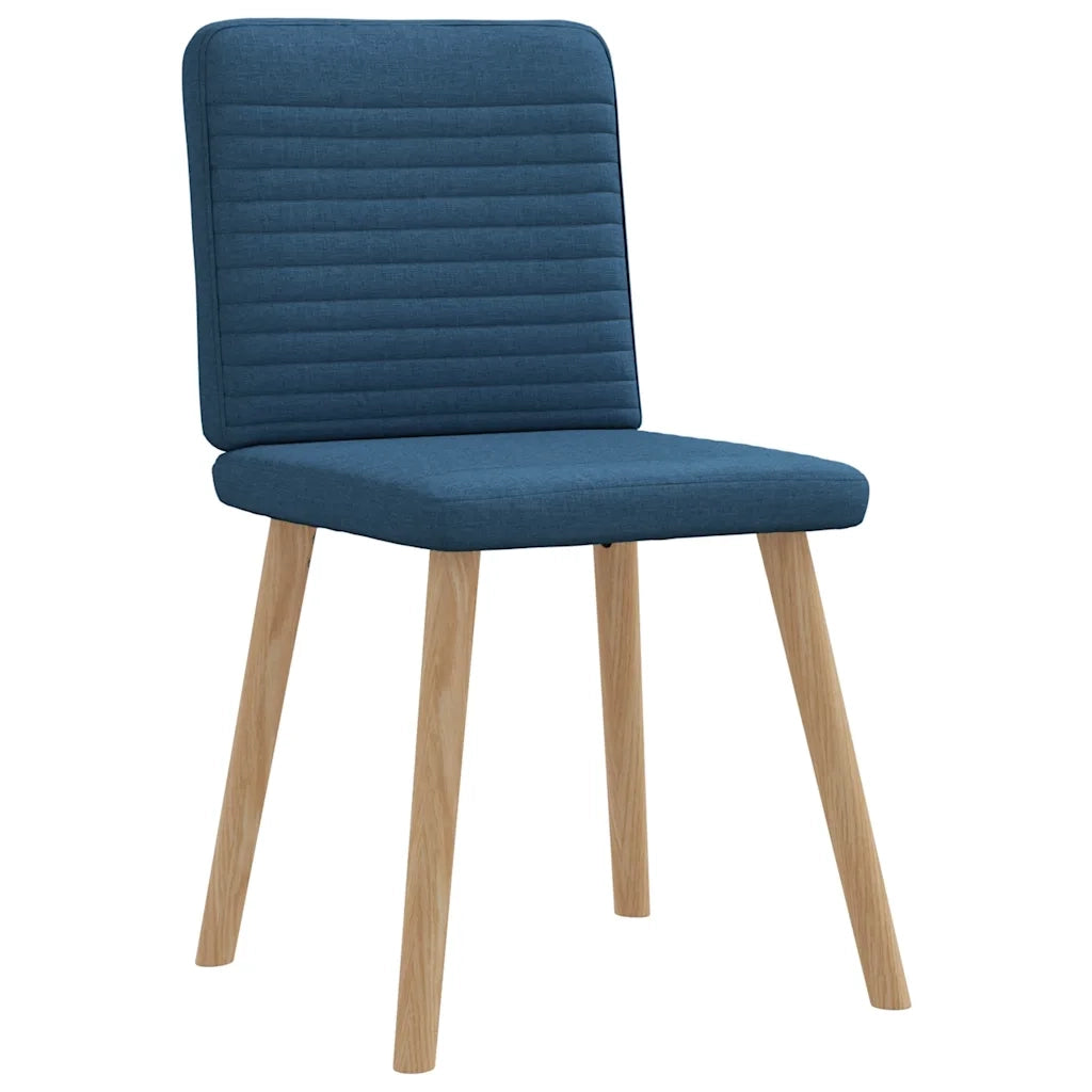 Sedie da Pranzo 4 pz Blu in Tessuto 3315252