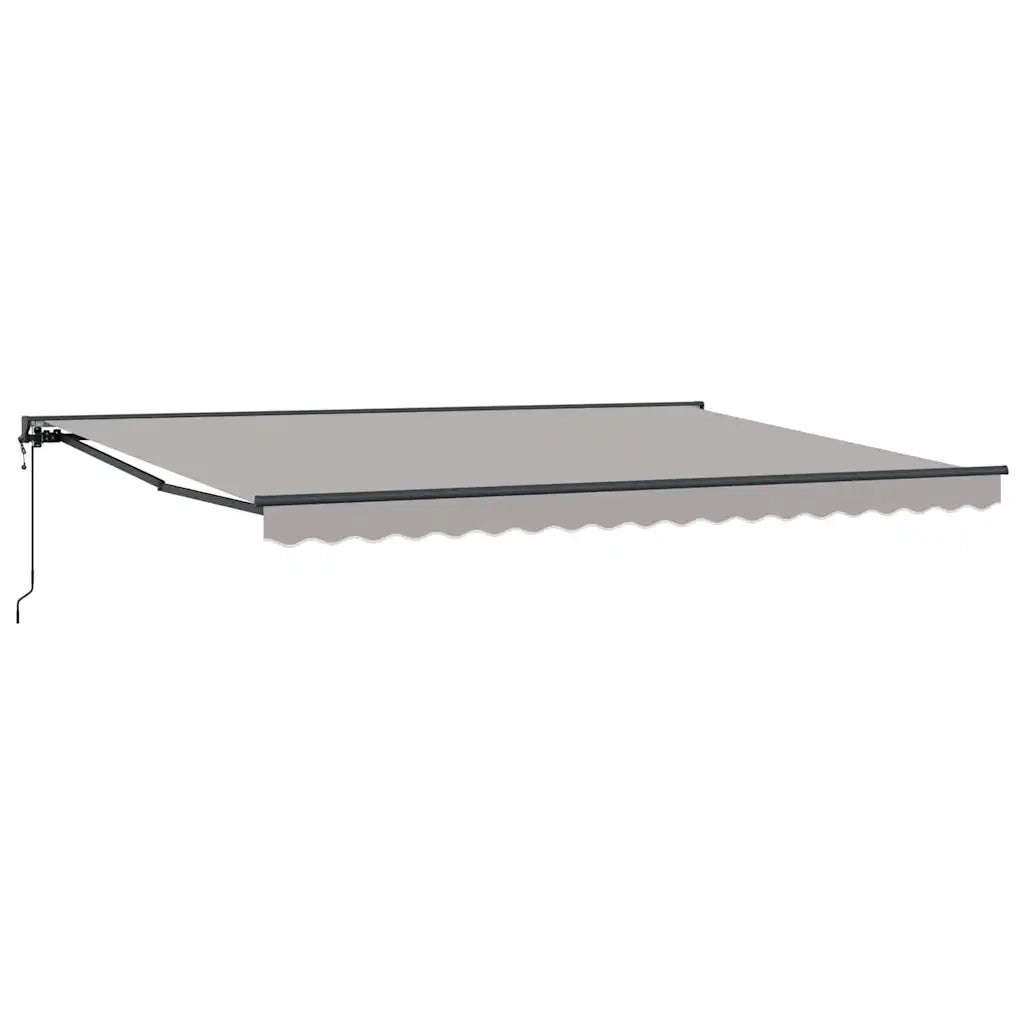 vidaXL Tenda Retrattile Grigio chiaro 450x300 cm Tessuto