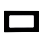 Placca In Vetro Serie Solar 4P Colore Nero Compatibile Con Bticino Matix