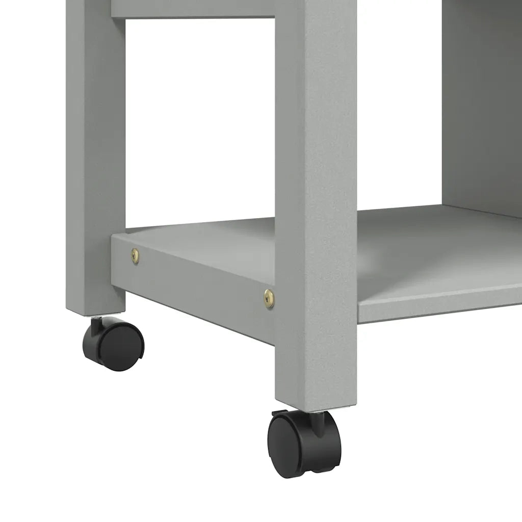 Carrello da Cucina MONZA 84x40x88,5 cm in Legno Massello di Pino 376113