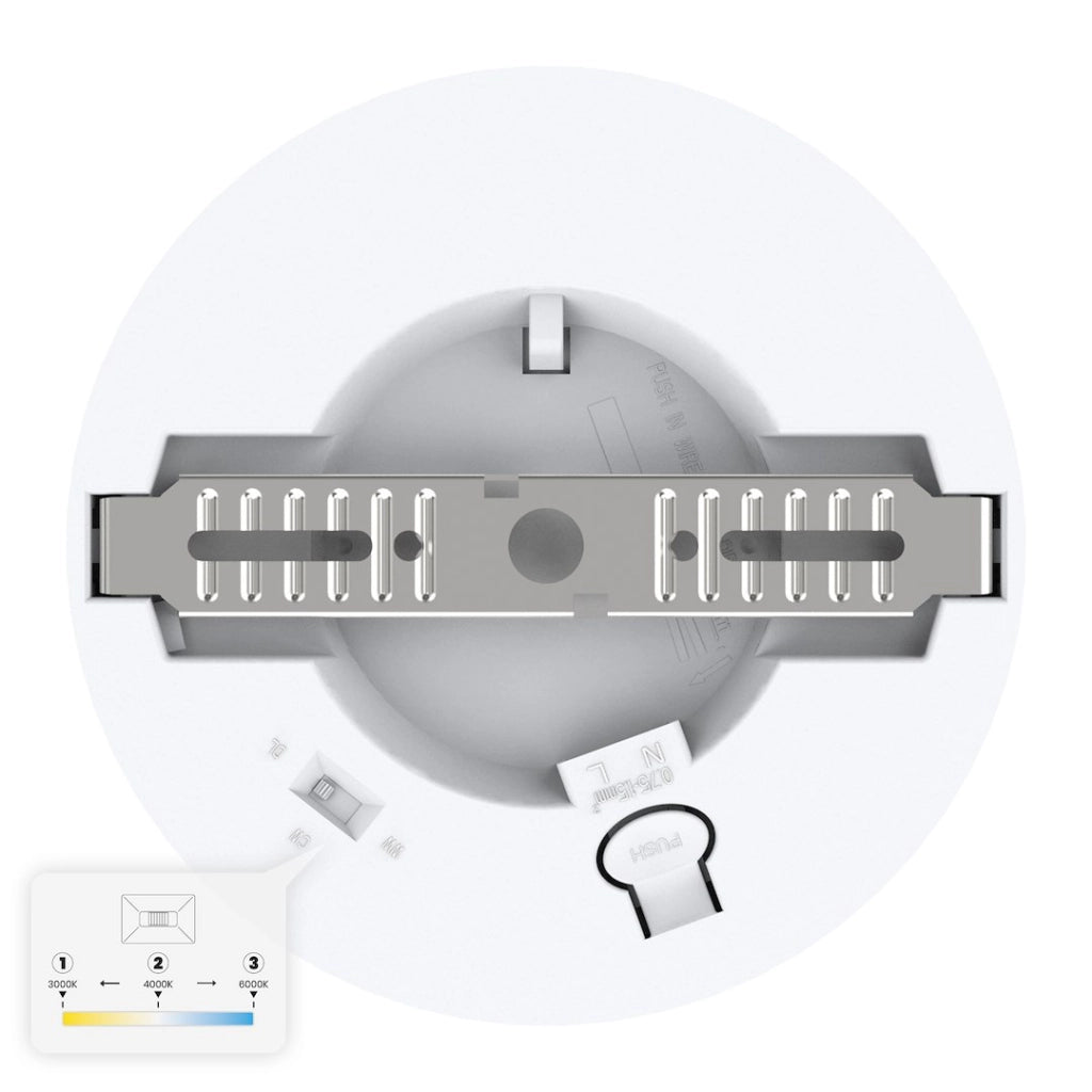 Plafoniera LED rotonda Ø14 bianca 6W CCT EVORA Milagro