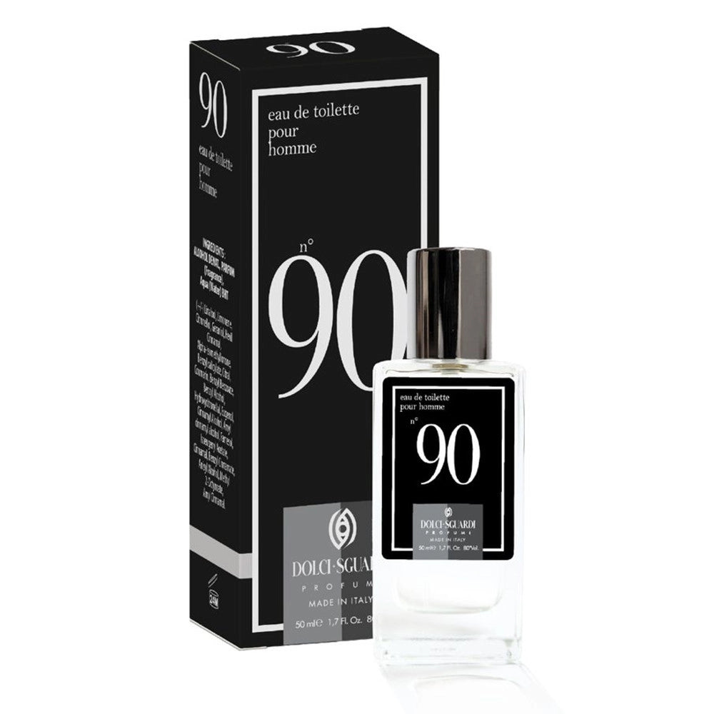 Trade Shop - Profumo Corpo Eau De Toilette Per Uomo N°90 50ml Fragranza Unisex Orientale Legnoso 006158 -