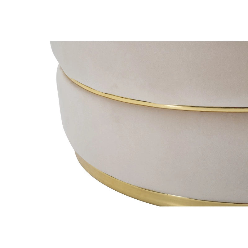Poltrona Paris Space Crema/gold cm ø 84x72