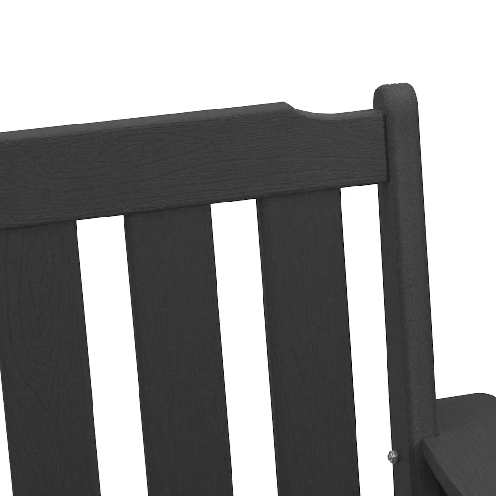 Sedia da Giardino 4 pcs Nero 65.5 x 59 x 88 cm Polietilene 3335796