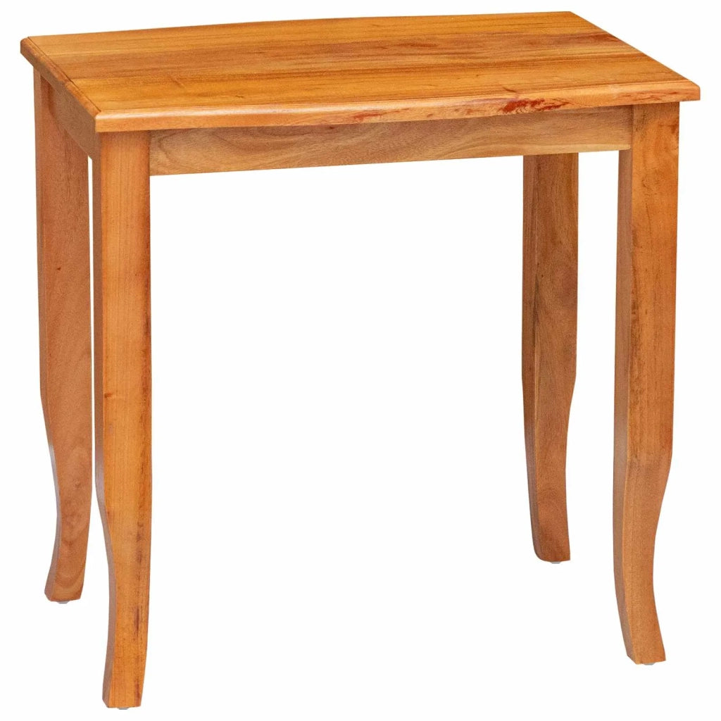 Tavolini Nesting 3 pcs Naturale Legno di Mogano Massello