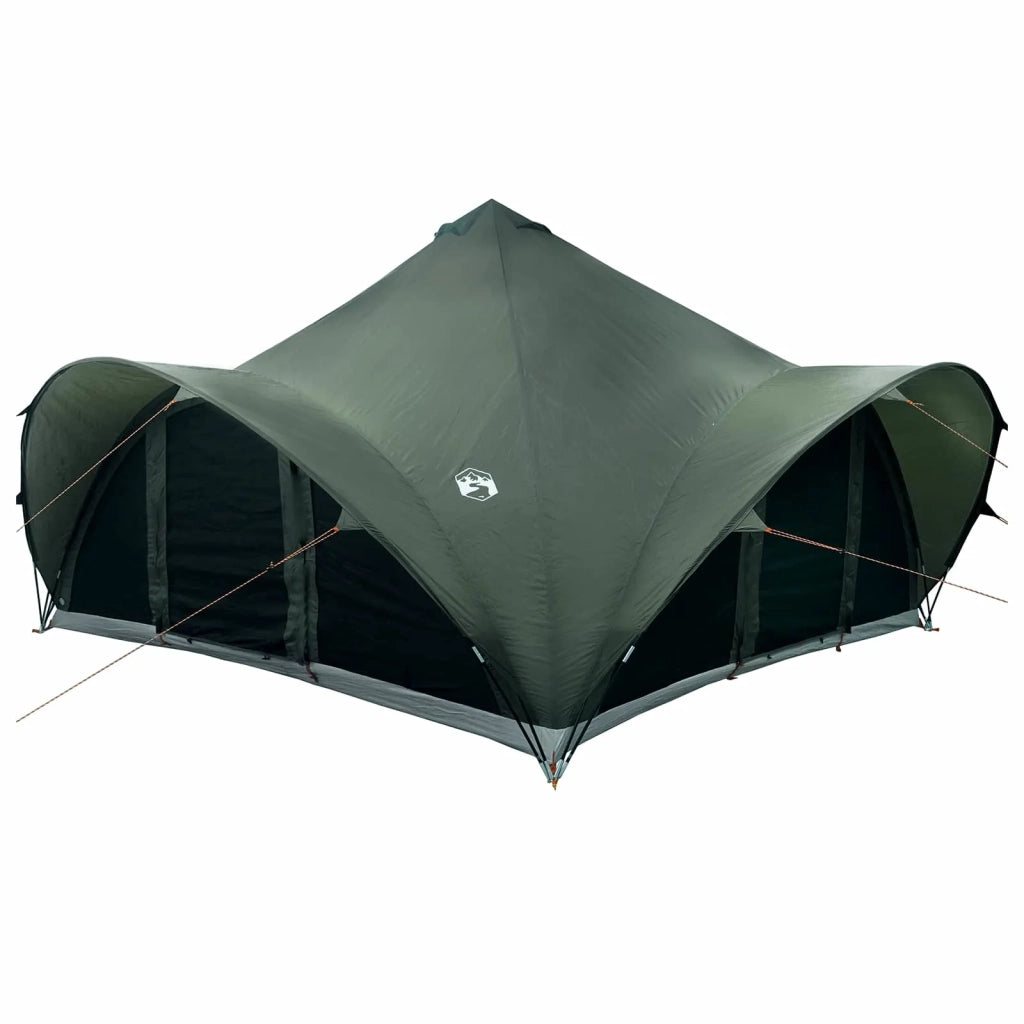 Tenda Tipi Verde militare 18 Persone Poliestere e Acciaio 42028622