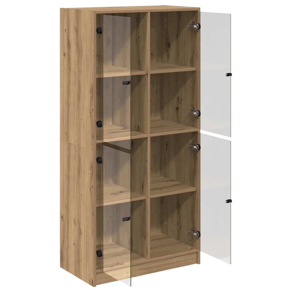 Credenza-Buffet-Armadio da cucina Rovere artigianale 68 x 37 x 142 cm Legno multistrato