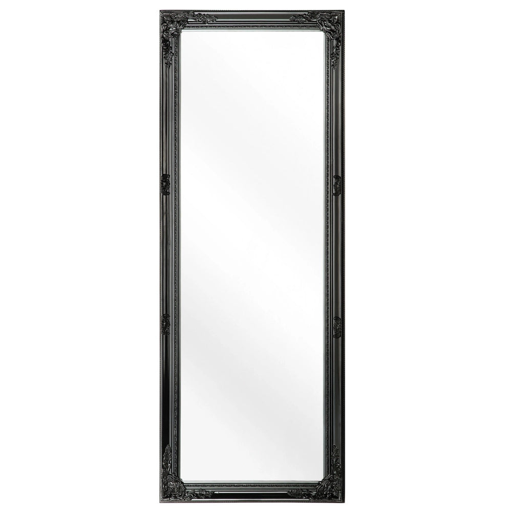 Specchio da Parete Nero Rettangolare Moderno Elegante Soggiorno Camera da Letto Corridoio Finitura Opaca
