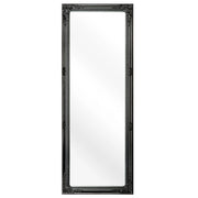 Specchio da Parete Nero Rettangolare Moderno Elegante Soggiorno Camera da Letto Corridoio Finitura Opaca