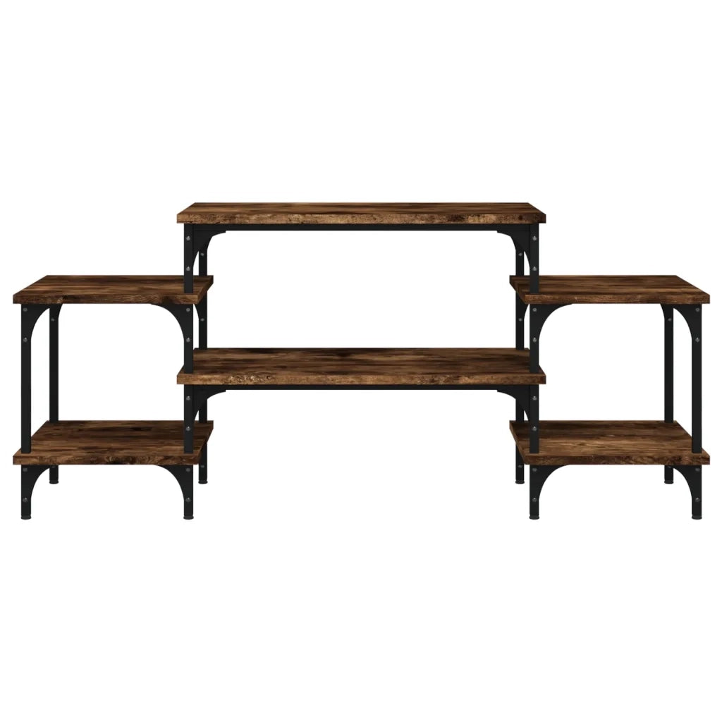 Mobile Porta TV-Mobile per TV-Credenza TV Rovere Fumo 117x35x52 cm in Legno Multistrato