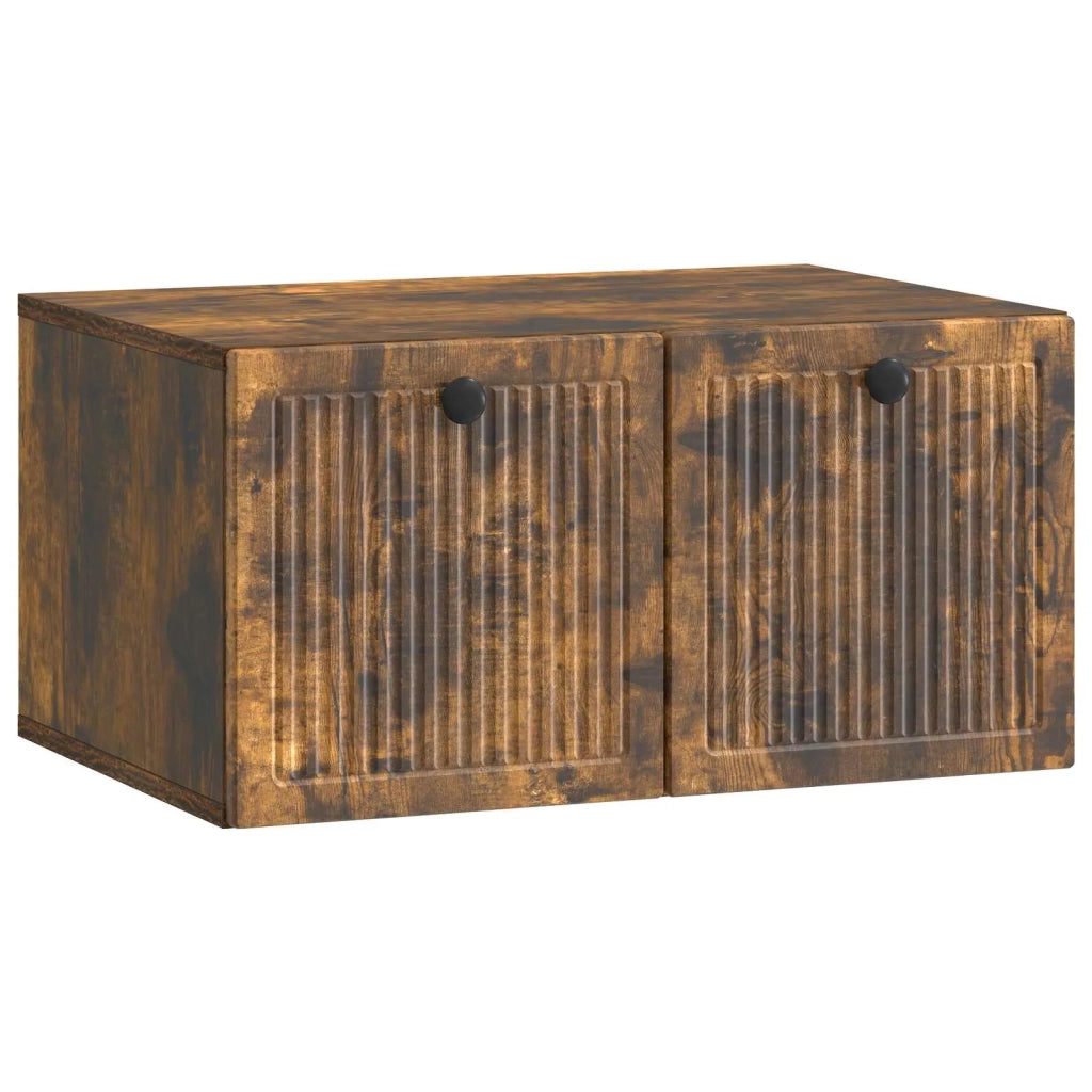 Mobile Porta TV da Muro Rovere Fumo 59,5 x 41 x 30 cm