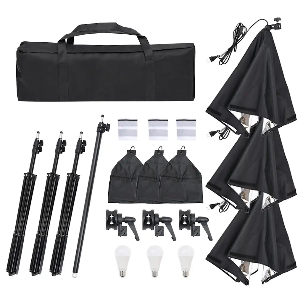 Kit per Studio Fotografico con Set di Luci e Fondale CFW6322522