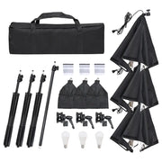 Kit per Studio Fotografico con Set di Luci e Fondale CFW6322522