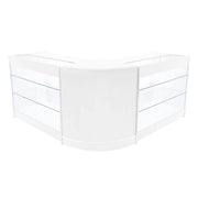 Set Banconi Bianco Helios LED K1200 CM60 con Serratura e Vetrina Espositiva
