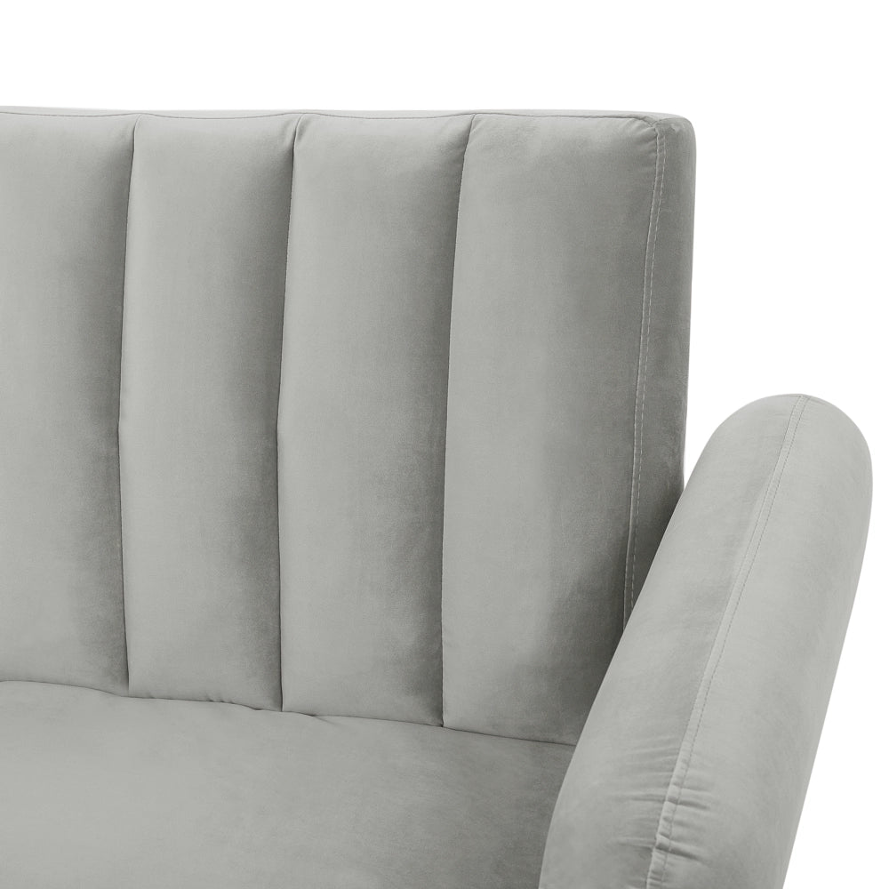 Divano Letto Grigio Chiaro Letto Convertibile In Velluto Tappezzeria Elegante Glam Moderno Soggiorno Camera Da Letto