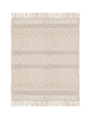 Tappeto 140x200 cm Hiruni in Tessuto Beige