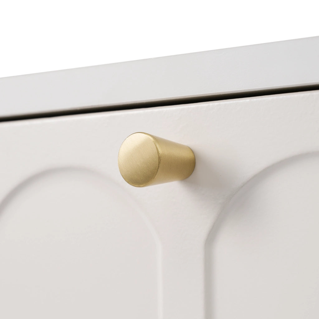 TOELETTA 2 cassetti H76,5x100x45 cm crema-bianco legno e metallo