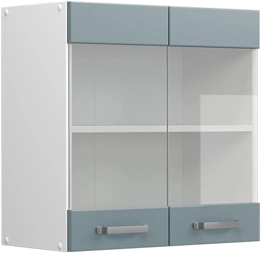 Frontale cucina R-Line, Grigio-blu, 59.2 x 59 cm frontale del mobile per pensile con vetro