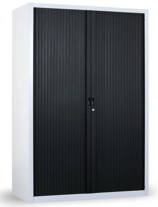 Armadio in metallo verniciato a serrandina da ufficio cm. 100x47x155h