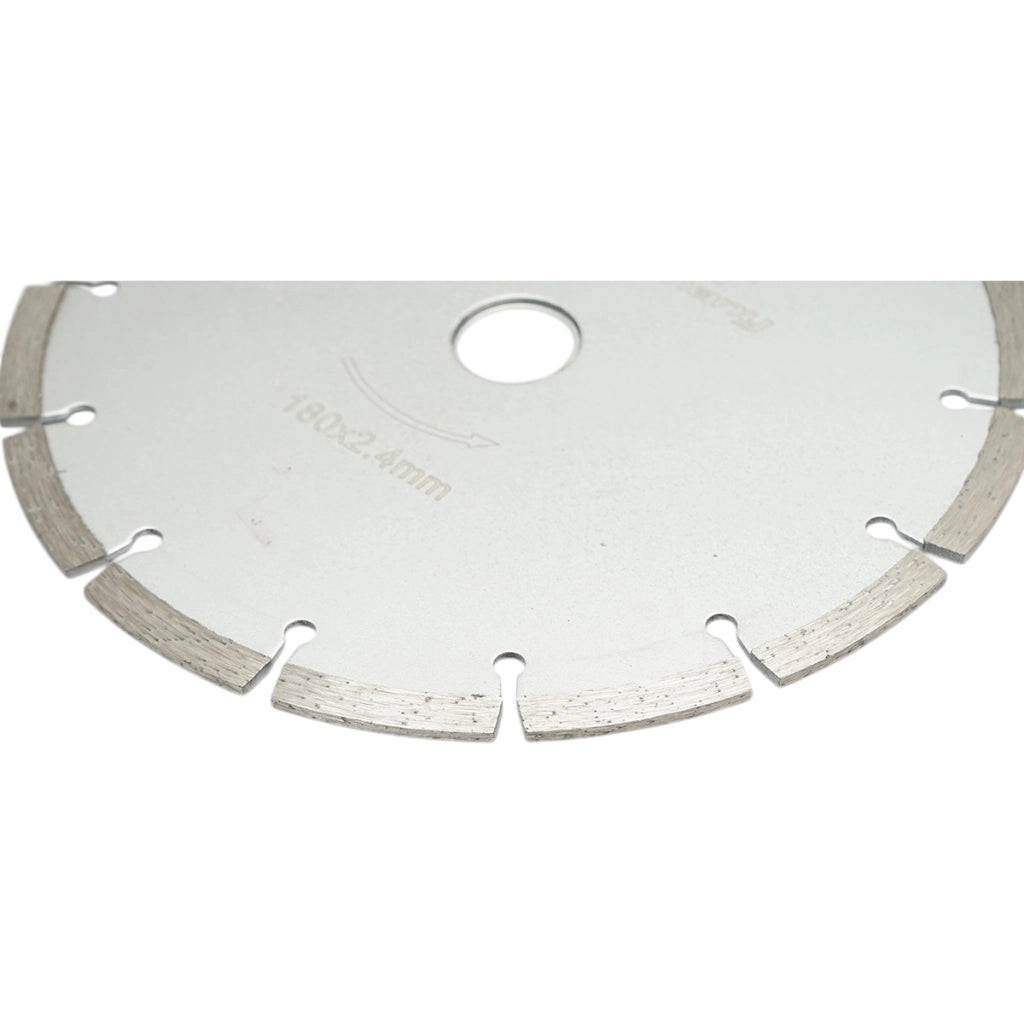 Disco diamantato segmentato 180x2,4x22,23 mm, taglio a secco per calcestruzzo, pietra, mattoni Breckner Germany