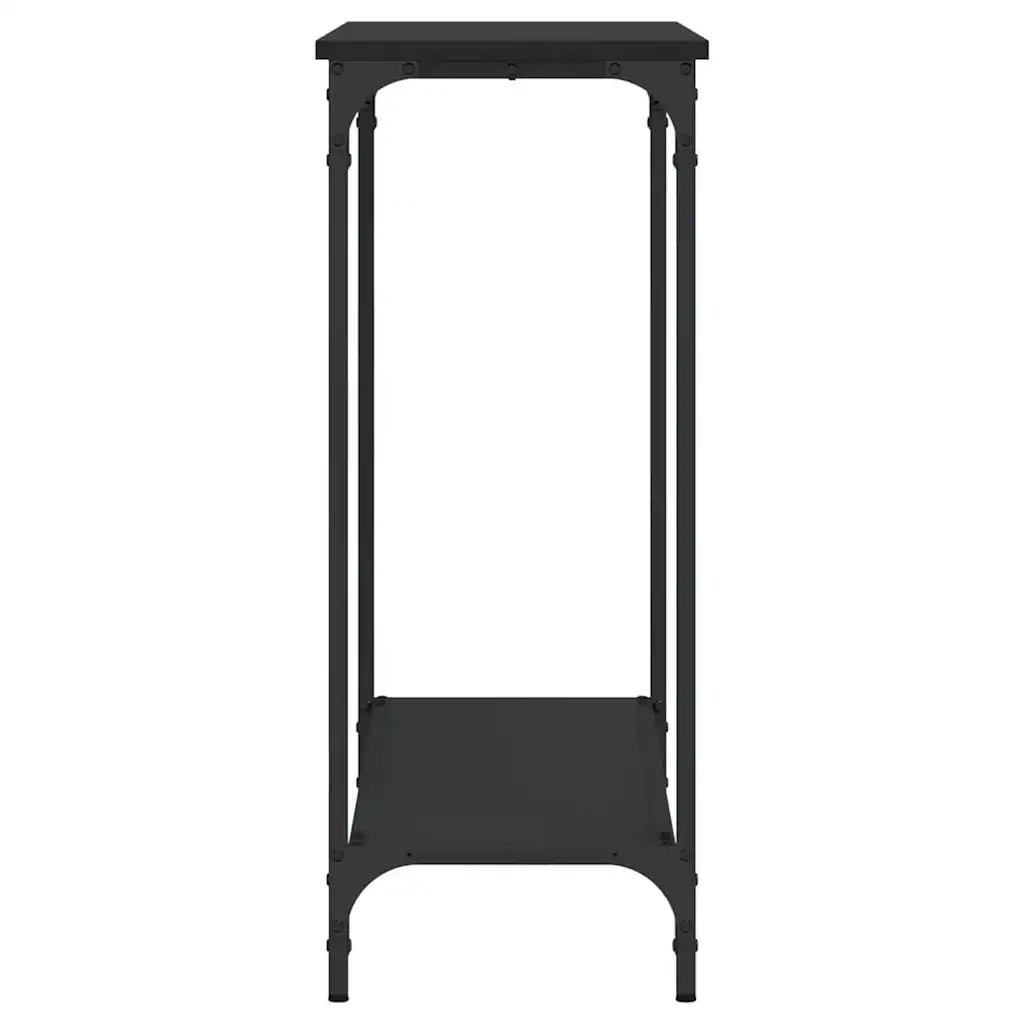 Tavolino Consolle-Tavolino da soggiorno-Tavolo Nero 101x30,5x75 cm in Legno Multistrato
