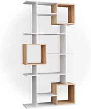 Scaffale Cube, Bianco/Sonoma, 92 x 187.7 cm, per una suddivisione flessibile degli spazi e una conservazione aperta