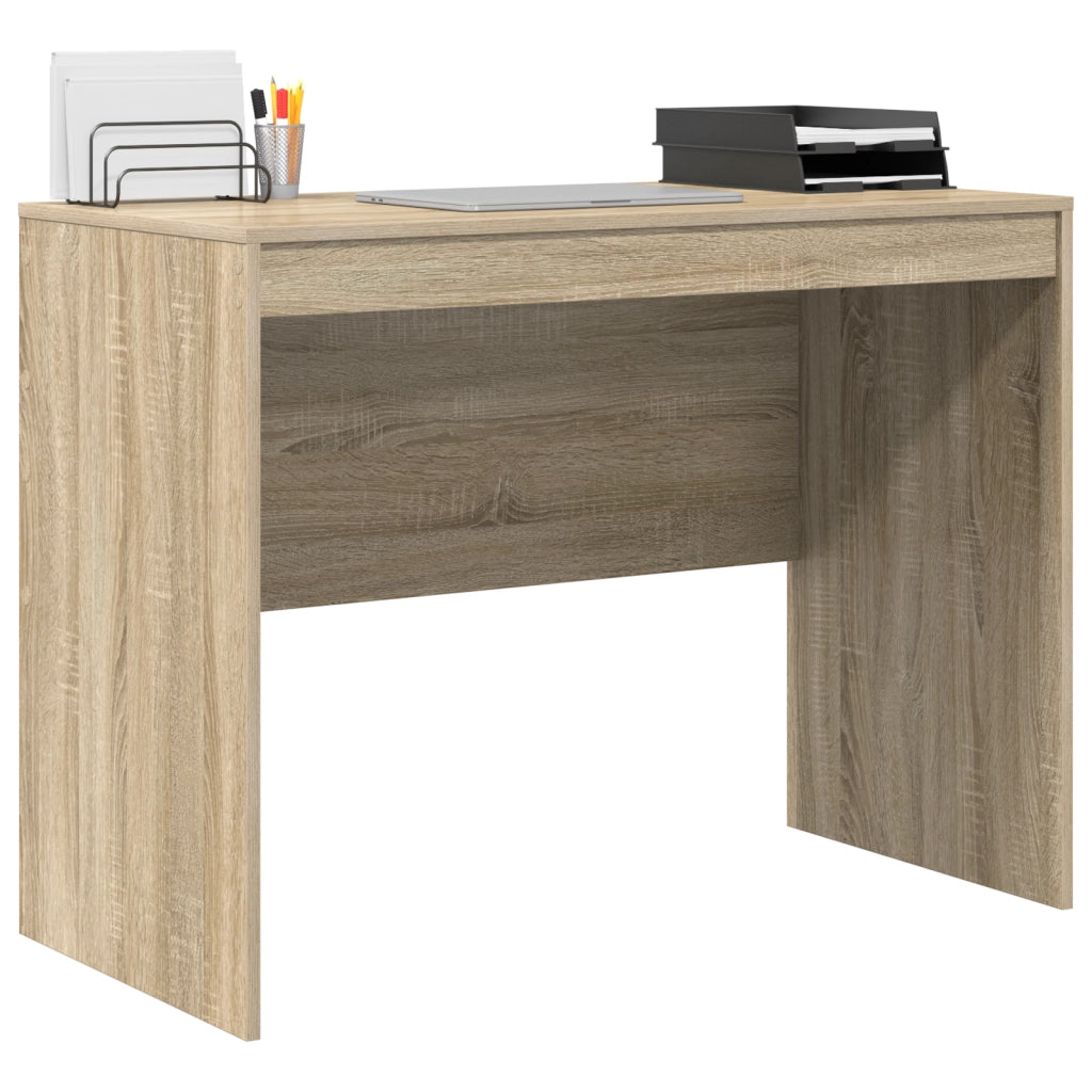 Scrivania per Scrittura Rovere Sonoma MDF con impiallacciatura