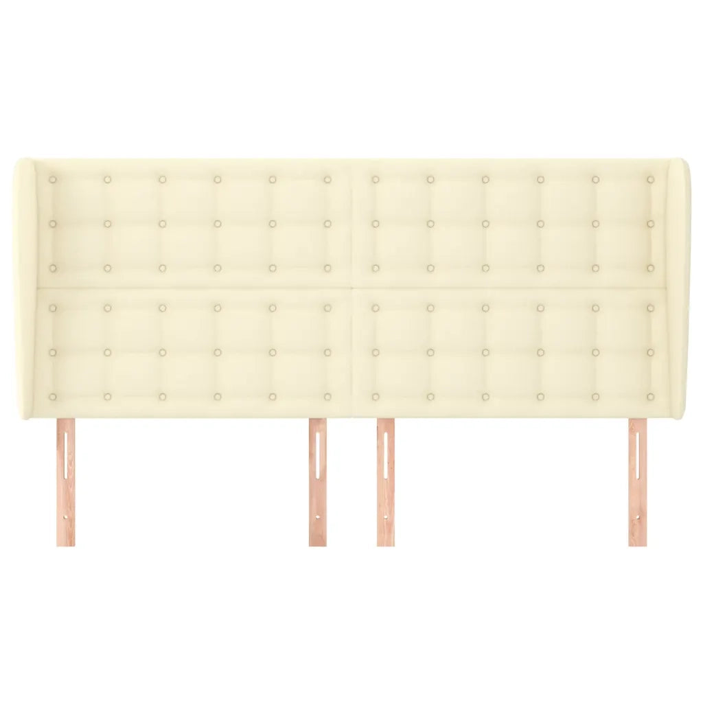Testiera ad Orecchio Crema 183x23x118/128 cm in Similpelle 3118060
